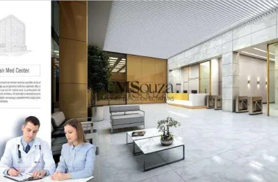 Sala para alugar em londrina, centro, com 56.15 m², metropolitan med center