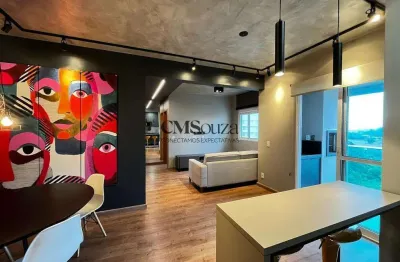 Apartamento mobiliado para alugar no nyc palhano – 2 quartos (1 suíte), 69m², 1 vaga – gleba palhano, londrina