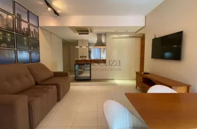 Apartamento para venda e locação no Ed Crystal Place,com 2 suítes, mobiliado, com 82 m², Gleba Palhano.