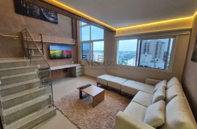 Apartamento mobiliado no ed jh palhano, 1 suíte, 95m², 1 vaga, gleba palhano, londrina.