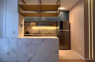 Apartamento decorado e mobiliado para locação no ed. freedom palhano – 1 suíte, 45m² – gleba palhano, londrina