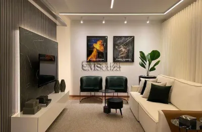 Apartamento mobiliado para alugar no ed. trésor – 3 quartos (1 suíte), 95m², 2 vagas – gleba palhano, londrina