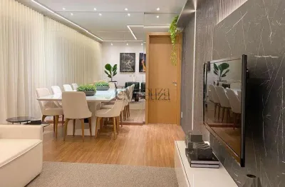 Apartamento mobiliado para alugar no ed. trésor – 3 quartos (1 suíte), 95m², 2 vagas – gleba palhano, londrina