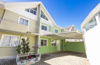 Sobrado triplex mobiliado, 3 quartos, 2 vagas - thereza glaser - atuba, curitiba