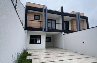 Sobrado alto padrão com 3 quartos e suíte no são pedro – são josé dos pinhais