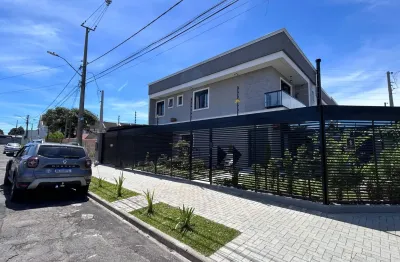 Sobrado moderno com 3 suítes e 2 vagas cobertas no boqueirão - curitiba