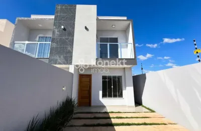 Sobrado com passagem lateral e sobra de terreno no  florais do paraná  -  cascavel