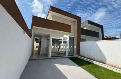 Casa nova com 3 quartos à venda, 240 m² por r$ 550.000 - barroco -são bento -itaipuaçu- maricá/rj