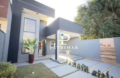 Casa com 3 quartos, piscina e área gourmet à venda, 176 m² por r$ 850.000 - jardim atlântico oeste - maricá/rj