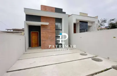 Casa nova com 2 quartos, suíte   à venda, 77 m² por r$ 520.000 - jardim atlântico leste (itaipuaçu) - maricá/rj