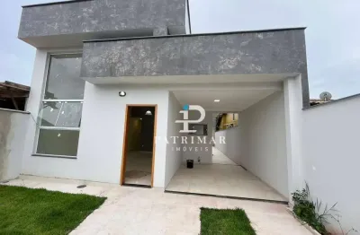 Casa à venda com 3 quartos, área gourmet e piscina – 136 m² por r$ 750.0000,00 localização: jardim atlântico oeste – maricá/rj