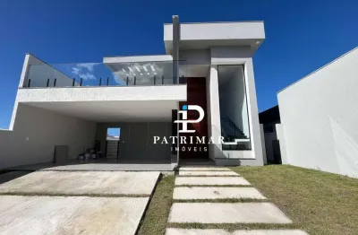 Casa com 3 quartos, área gourmet e piscina  à venda, 187 m² por r$ 1.300.000 - cond. solaris - cajueiros - maricá/rj