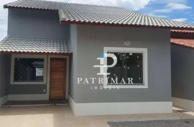 Casa a venda com 3 quartos, suite e área gourmet 107 m² por r$ 580.000 - itaipuaçu - maricá/rj