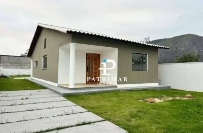 Casa linear - com 3 quartos em terreno inteiro à venda, 114 m² por r$ 530.000 - jardim atlântico central (itaipuaçu) - maricá/rj