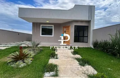 Casa nova com 2 quartos, suíte e área gourmet  à venda no cond. vitoria dos anjos-caxito pequeno - maricá/rj 77 m² por r$ 420.000 -