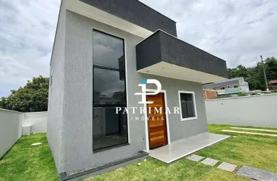 Casa nova com 2 quartos à venda, 61 m² por r$ 450.000 - chácaras de inoã (inoã) - maricá/rj