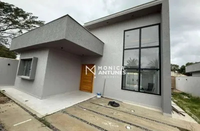 Casa com 3 quartos, piscina e área gourmet à venda por r$ 790.000 - jardim atlântico oeste -itaipuaçu - maricá/rj