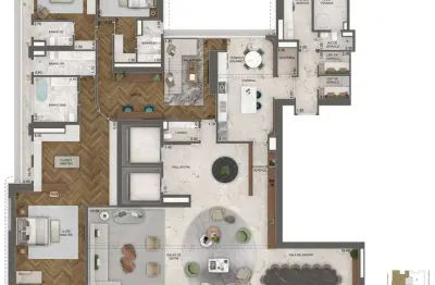 Apartamento com 4 quartos à venda na Avenida Lopes de Azevedo, Jardim Guedala, São Paulo