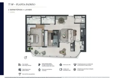 Apartamento à venda na Marginal Pinheiros, Real Parque, São Paulo