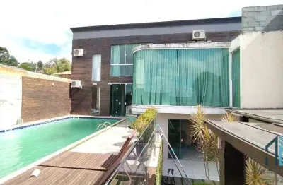 (permuta) casa a venda, 07 quartos sendo 03 suítes, com piscina, no atuba em colombo  pr