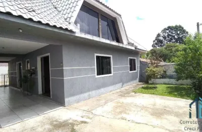 (permuta) casa a venda, 03 quartos c/suíte, ático, com amplo espaço nos fundos, no campo pequeno em colombo pr
