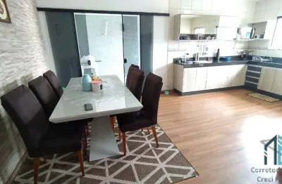 (permuta) casa a venda, 03 quartos c/suíte, ático, com amplo espaço nos fundos, no campo pequeno em colombo pr