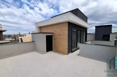 Casa nova em condomínio, 04 quartos sendo 02 suítes, terraço, no boa vista em curitiba pr