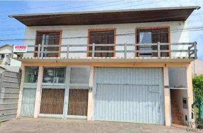 (permuta) casa dois pisos 05 quartos c/suíte, comercial/residencial em flores da cunha rs