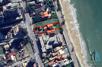 Terreno duas frentes, frente mar, medindo, 1.102m2, permitido construções, até 5 andares. piçarras sc