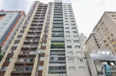 Apartamento mobiliado, 03 quartos c/suíte, 02 vagas, 30 metros do shopping no batel/água verde em curitiba pr