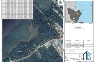 Área/terreno com 242,600 mil m², ideal para residência ou galpões, em são francisco do sul sc