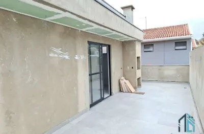 Sobrado novo 03 quartos c/suíte, sacada, ático, terraço, no bairro tingui/bacacheri em curitiba pr