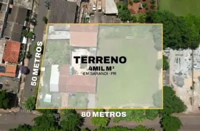 Terreno de esquina com  4 mil m²  a venda no jd. vera cruz - sarandi pr