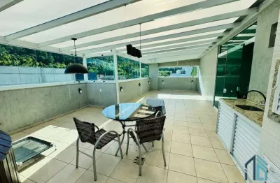 Cobertura com área gourmet, 03 quartos c/ suíte em balneário camboriú sc