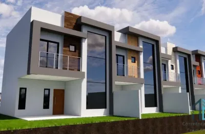 Sobrado 03 quartos sendo uma suíte e 02 demi-suites, todos  com sacada no atami pontal do paraná