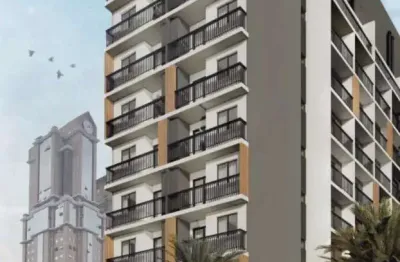 Stúdio espaço integrado quarto/sala/cozinha, 1 banheiro e com sacada privativa;