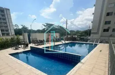 ( aluga-se) lindo apartamento com 2 dormitórios- ar condicionado - 1 vaga - piscina- elevador-  r$