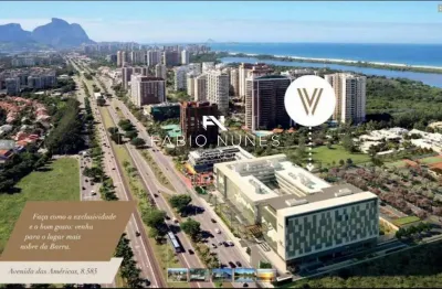 Studio à venda, no hotel vogue square,  em rio de janeiro, barra da tijuca, com 1 quarto, 30,00m²
