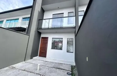 Sobrado geminado no aventureiro com 2 quartos para venda, 66 m²