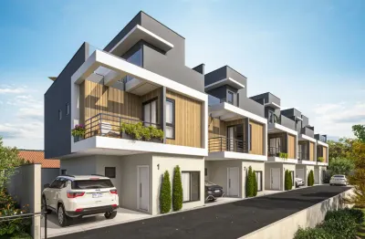 Sobrados triplex à venda, com 01 suíte - bacacheri/curitiba