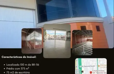 Barracão / galpão / depósito para alugar na rua padre anchieta, 104, nossa senhora das graças, canoas, 375 m2 por r$ 9.550