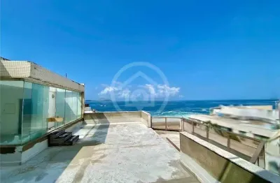 Cobertura duplex com 5 quartos à venda no leblon - vista mar