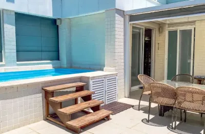 Cobertura para alugar na barra da tijuca, 485m2, jardim oceanico, quadra da praia
