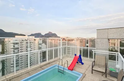 Cobertura 4 quartos para vender na barra da tijuca condominio soul península
