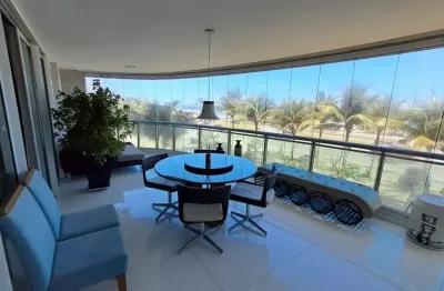 Apartamento para alugar localizado na avenida lucio costa, frontal mar, 4 quartos; 4 suites; 4 vagas. condomínio les residence de monaco, barra da tijuca.