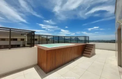 Cobertura 4 quartos à venda na barra da tijuca frontal lagoa, 4 quartos; 2 suites; 3 vagas.