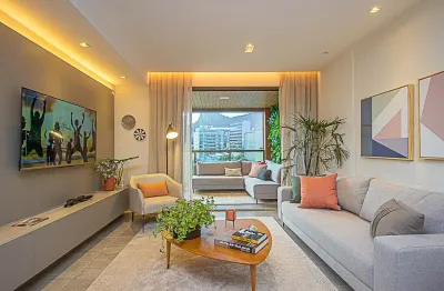 Apartamento com 3 quartos a venda em botafogo, condomínio we sorocaba, 3 quartos; 2 suites; 2 vagas; localizado na rua sorocaba, botafogo, rj