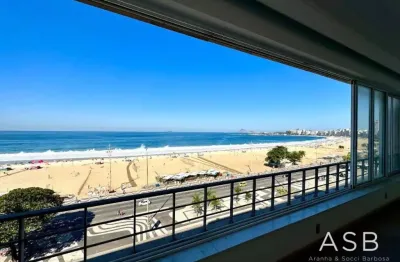 Apartamento de andar alto frontal ao mar à venda em copacabana.