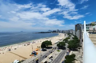 Cobertura pé na areia frontal ao mar à venda em copacabana