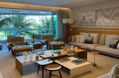 Apartamentos a venda no condomínio les residence de monaco na barra da tijuca, 4 quartos, 4 suites, 3 vagas, avenida lucio costa, posto 6